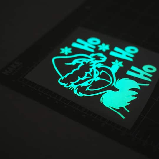 12 Pack: Holographic Glow-in-the-Dark Permanent Vinyl by Make Market